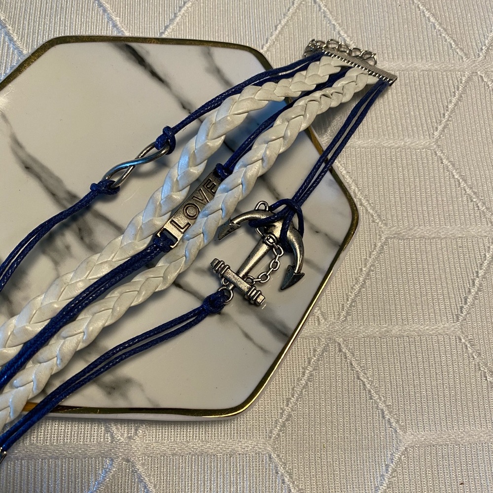 Nautical layered bracelet